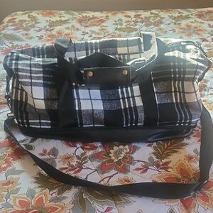 Plaid Black and White Women's Bag
